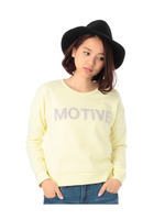 カラーロゴ裏毛プルオーバー/レモンイエロー(031)