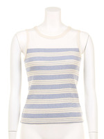 シースルーボーダータンクトップ/NVY