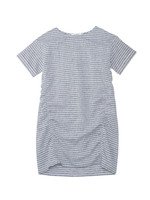 シャンブレーボーダーワンピース/367(オレンジ×ホワイトボーダー)