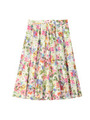 デジタルフラワープリントスカート/オフホワイト(103)