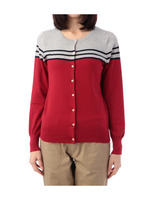 コームドコットンクルーネックカーディガン/イエロー(532)