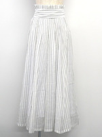 SILK STRIPE スカート/Whmix