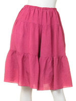 【Omekashi】ティアードギャザーキュロット/ピンク