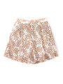 【mystic】レースプリントショートパンツ/キャメル