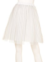 ストライプチュールスカート/ホワイト