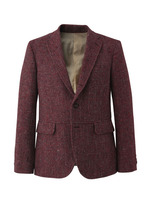 ドネガルツイードホームスパンジャケット/レッド(462)