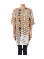 パネルモザイクワンピース/グレー系 (112)