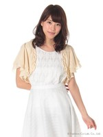 フリルボレロ　3/ベージュ