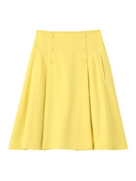 ボックスプリーツスカート/イエロー系(031)