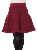 KNITフレアSK/ボルドー