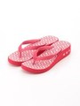 MILLS LOGO HEEL SANDALS/RED