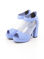 Peep Toe Bootie/Blue
