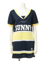 football puff sleeve dress/WHITE