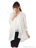 すかしドルマンカーデ/オフホワイト