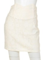 ウエストデザインレースSK/オフホワイト