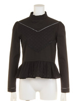 コットンレースブラウス/BEG