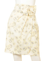 シューローズリボン付きスカート/イエロー