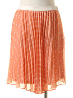 ドットプリーツシフォンスカート/PK