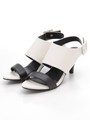 バイカラーサンダル/ホワイト