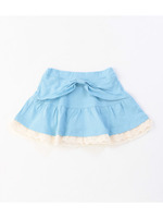 レースチュール付きリボンスカート/ライトブルー(091)