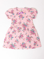 花柄シックなロンパーワンピース/ピンク