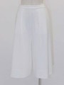 Side pleats Gaucho PT/ホワイト