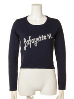 lafayetteショートニット/ネイビー