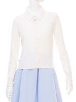 【美人百花コラボ】シャツ×カーディガンアンサンブル/ブルー