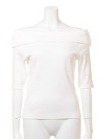 オフショルカットソー/ライトグレー