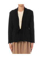 ガウン風トッパーカーディガン/ブラック(019)