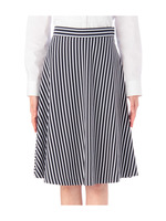 ストライプ切り替えフレアスカート/アイボリー(004)