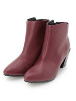 ポインテッドトゥショートブーツ/ダークオレンジ(068)