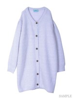 モヘアビッグニットコート/ブラウン