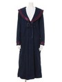 DENIM SAILOR GOWN/INDIGO BLUE