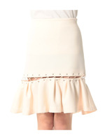 LACE UP SKIRT/ホワイト(004)