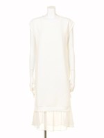 【CASUAL】シフォンレイヤードルーズOP/ブラック