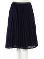 【CEDNIE】ラインプリーツスカート/ネイビー