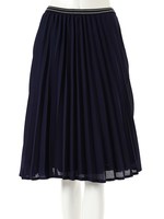 【CEDNIE】ラインプリーツスカート/ネイビー