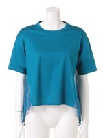 バックプリーツシフォンTOPS/ブルー