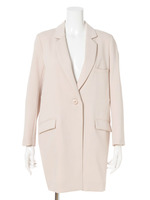 フレンチサテンロングテーラーJK/アイスブルー