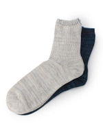 ヘンプミドルソックス2P/オフホワイト(003)