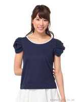 ボリュームスリーブカットソー/オフホワイト