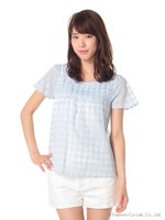 ・シャドーギンガムドッキングプルオーバー/Off White