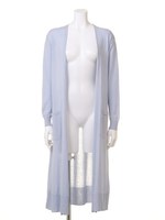 シェリーコットンロングカーデ/アクア