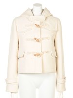 ショートダッフルモッサーコート/NVY