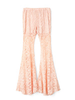 レースベルボトム/ピンク