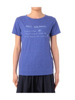 手書き風ロゴプリントプルオーバー/ブルー系(092)