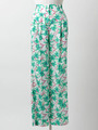tropical print ロングパンツ/ホワイト