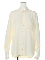 【ROSE BUD】REGULAR COLLAR L／S SHIRT/CORAL