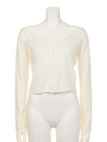 エンブロニットカーデ/WHT